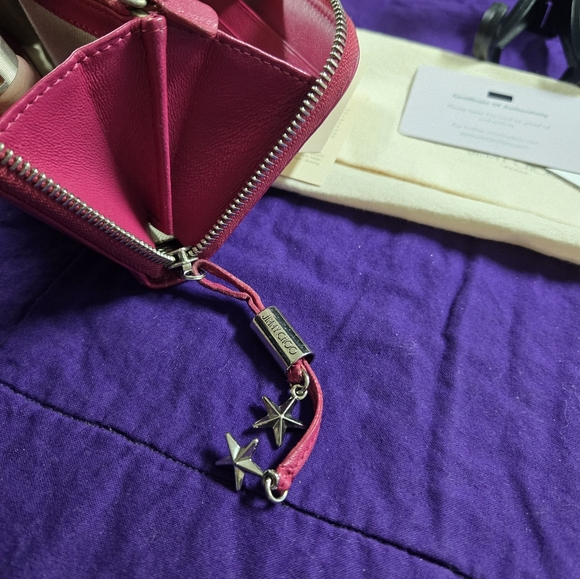 Low start EUC JIMMY CHOO NELLIE STAR STUDDED LONG WALLET - Picture 8 of 8